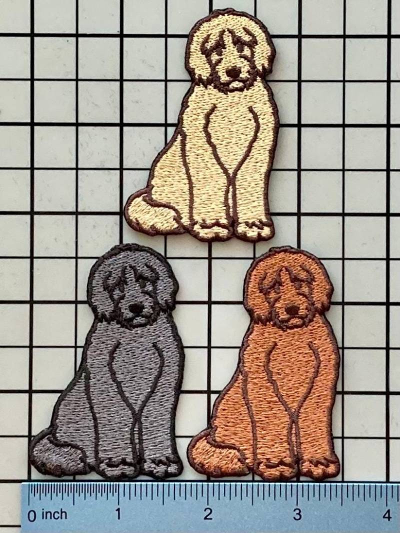 Labradoodle Hund Aufnäher Zum Aufbügeln No Name von PatchesByLauren