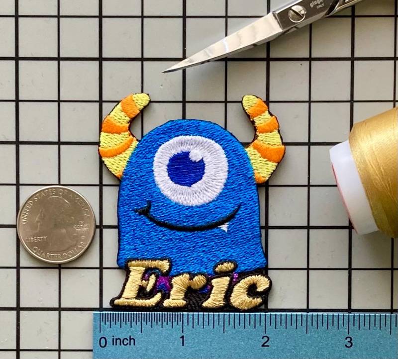 Personalisierter Monster Aufnäher Individuell Gesticktes Bügelbild von PatchesByLauren