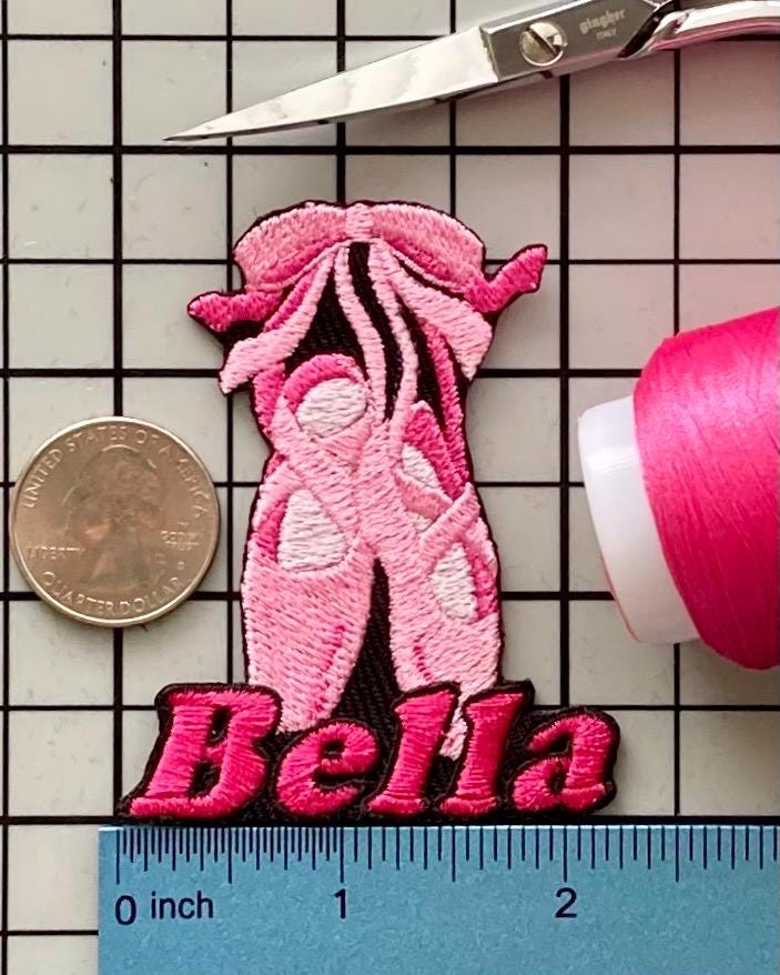 Personalisierter Ballettschuh Aufnäher Individuell Gestickte Applikation Zum Aufbügeln von PatchesByLauren