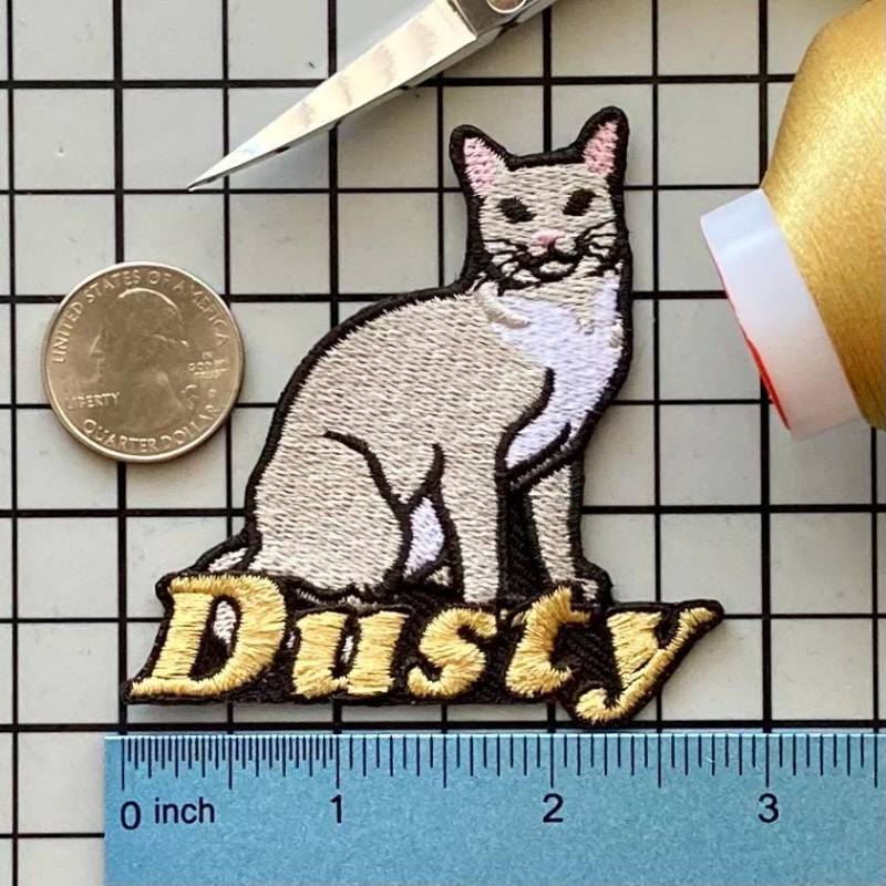 Personalisierter Burmilla Cat Patch Individuell Gestickte Applikation Zum Aufbügeln von PatchesByLauren