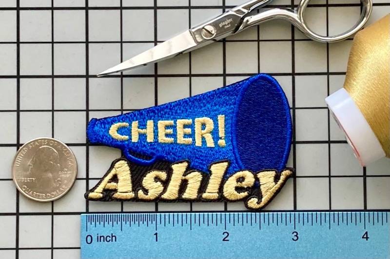 Personalisierter Cheerleader Patch Individuell Gestickte Applikation Zum Aufbügeln von PatchesByLauren