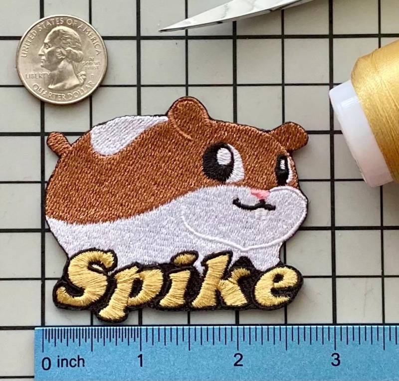 Personalisierter Hamster Patch Individuell Gestickte Applikation Zum Aufbügeln von PatchesByLauren