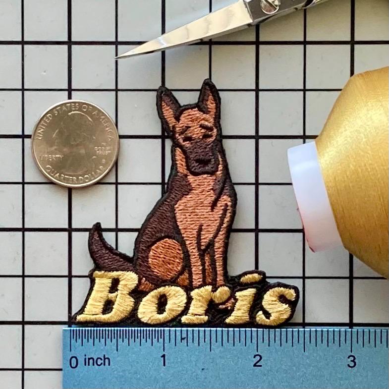 Personalisierter Schäferhund Aufnäher Individuell Gestickte Applikation Zum Aufbügeln von PatchesByLauren