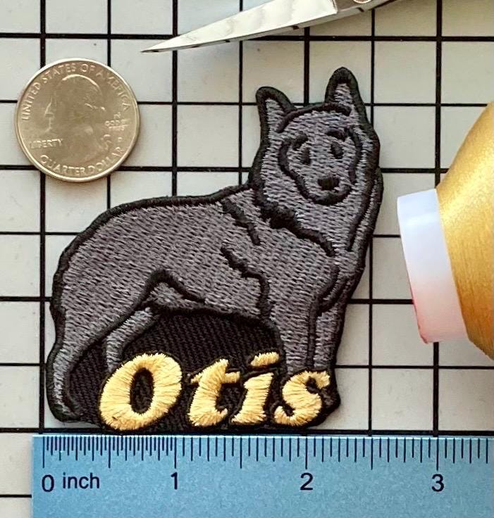 Personalisierter Schipperke Hund Patch Individuell Gestickte Applikation Zum Aufbügeln von PatchesByLauren