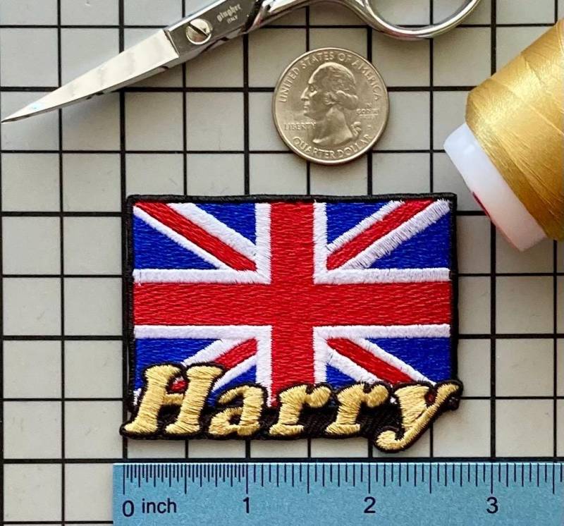 Personalisierter Uk Flaggen Aufnäher Individuell Gestickte Applikation Zum Aufbügeln von PatchesByLauren