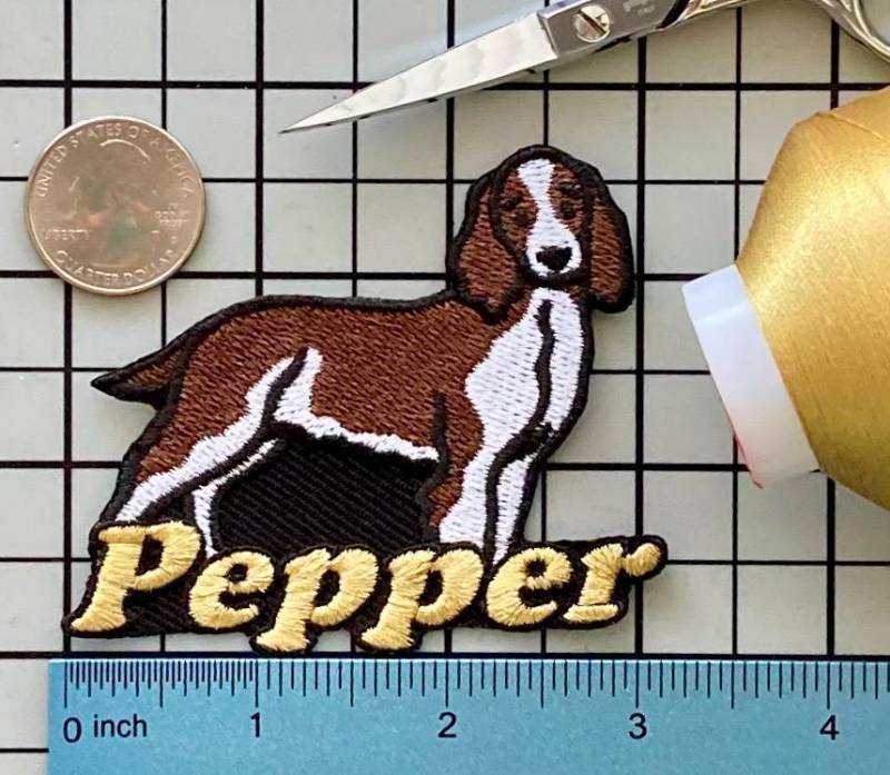 Personalisierter Welsh Springer Spaniel Aufnäher Individuell Gestickte Aufnäher von PatchesByLauren