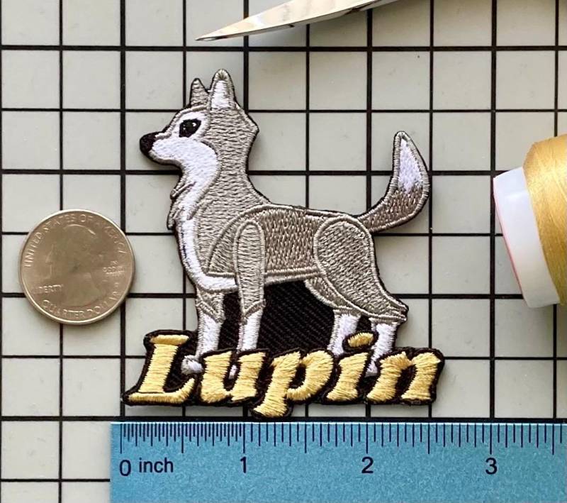 Personalisierter Wolf Patch Individuell Gestickte Applikation Zum Aufbügeln von PatchesByLauren