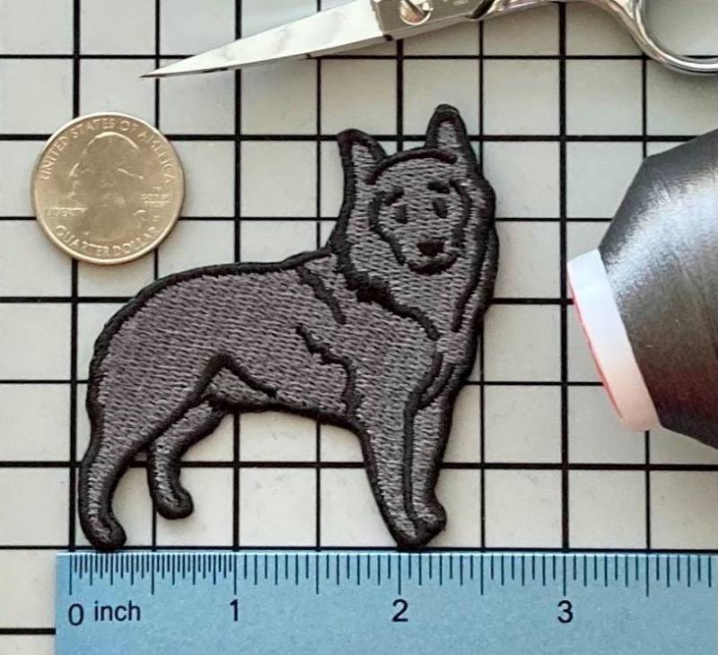 Schipperke Hund Patch Aufnäher Ohne Name von PatchesByLauren