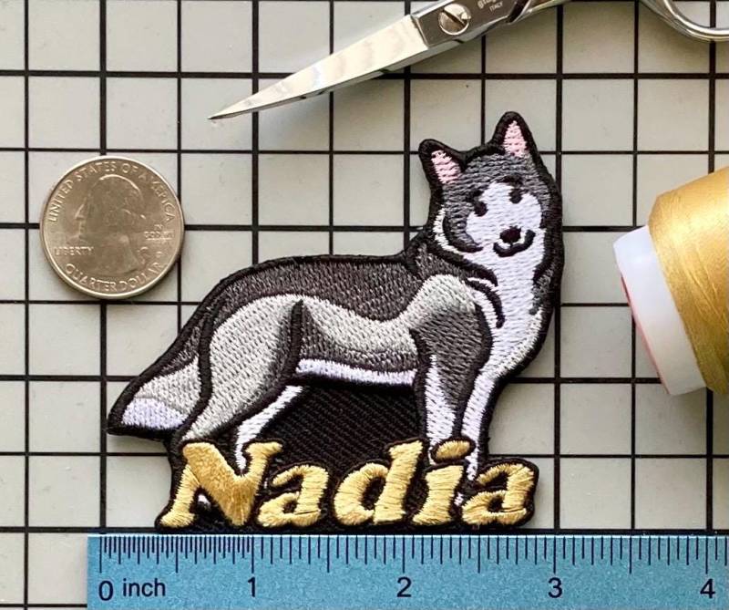 Siberian Husky Patch Individuell Gestickte Applikation Zum Aufbügeln von PatchesByLauren