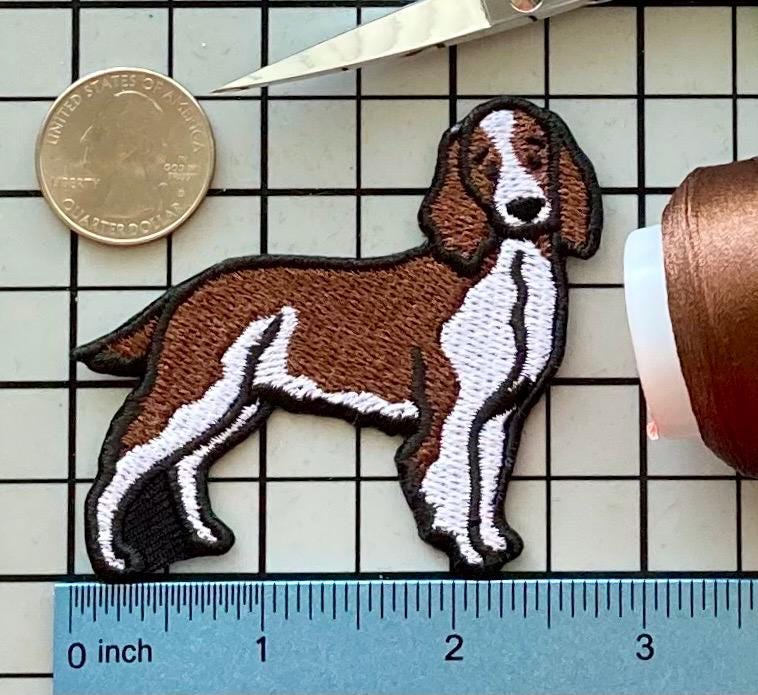 Welsh Springer Spaniel Hund Aufnäher Zum Aufbügeln Ohne Name von PatchesByLauren