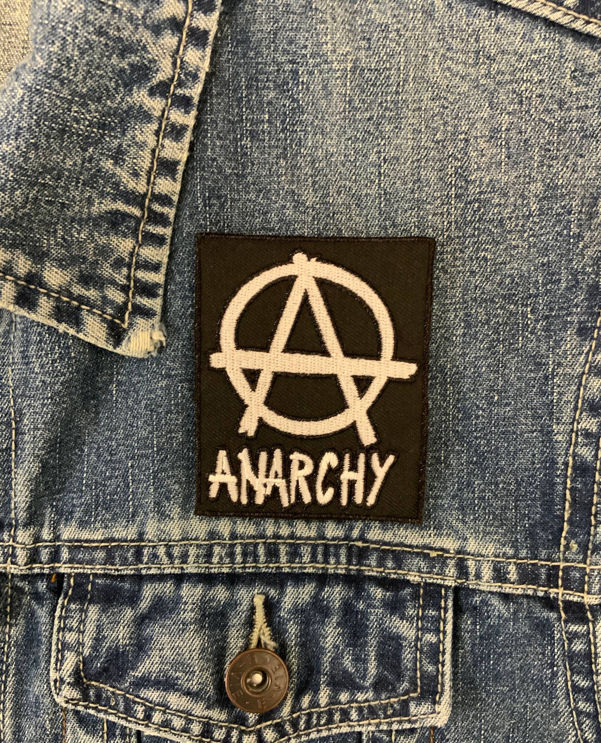 Anarchy Bestickter Stoff Aufnäher Applikation #0104 von PatchesUKshop