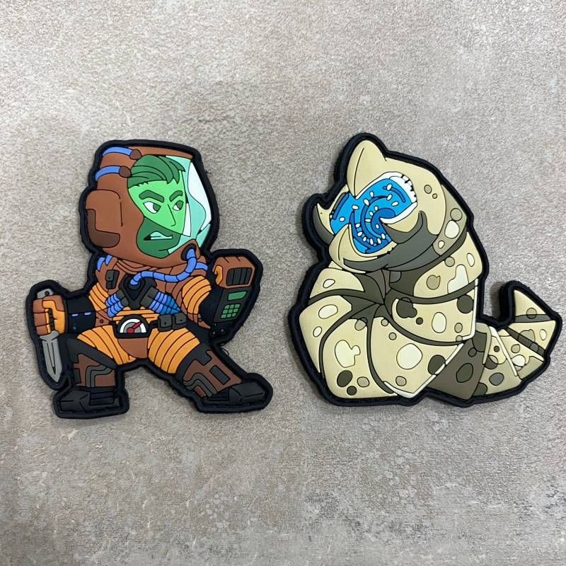 Patchlab Paul Und Der Sand Wurm Patches Klettverschluss | Klettpatches von PatchlabPatches
