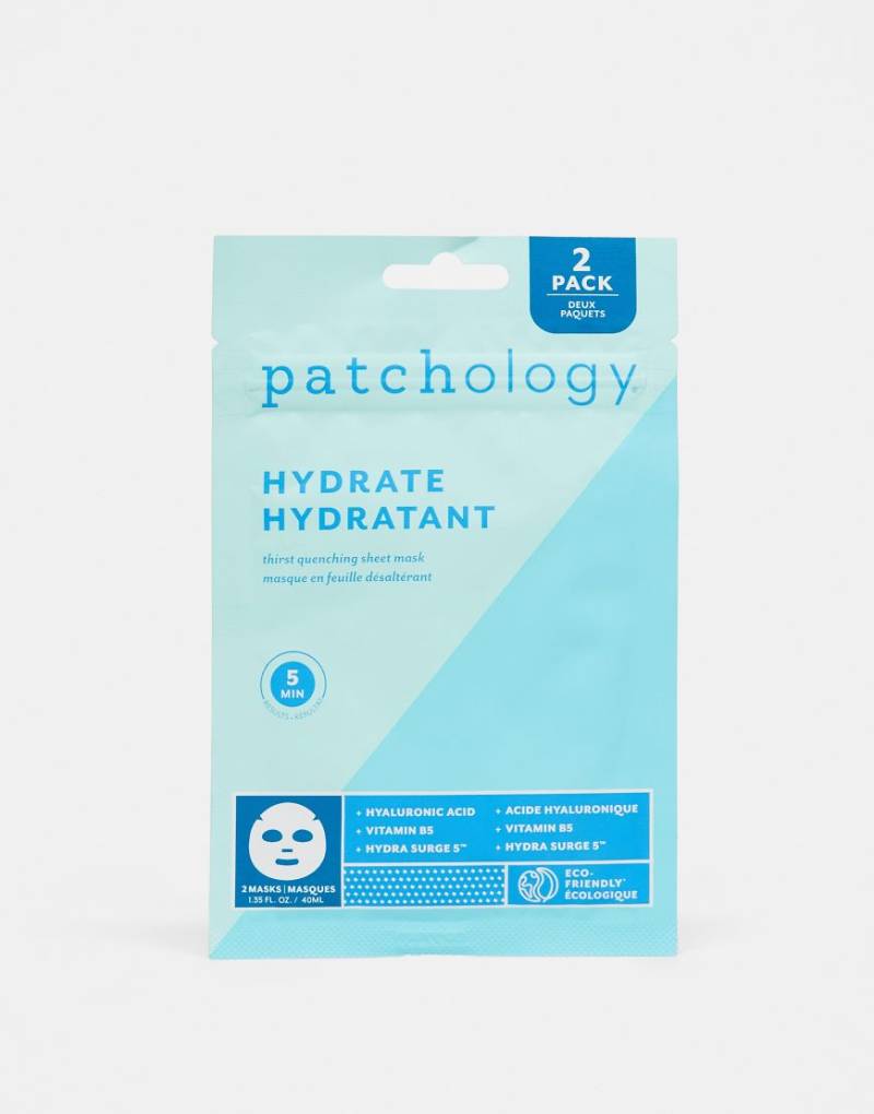 Patchology - FlashMasque Hydrate 5 Minute - Feuchtigkeitsspendendes Tuchmasken-Duo-Keine Farbe von Patchology