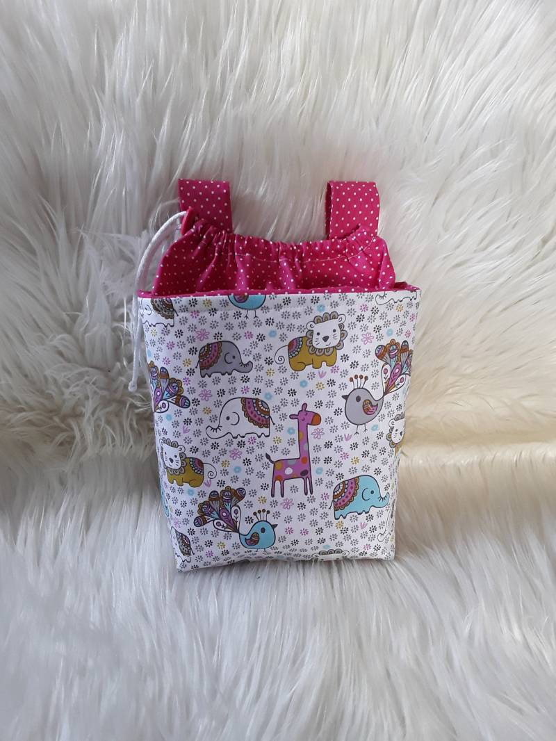 Laufradtasche Mädchen, Kinder, Lenkertasche Puppenwagentasche, Dreiradtasche, Puckyradtasche von PatchworkEcke