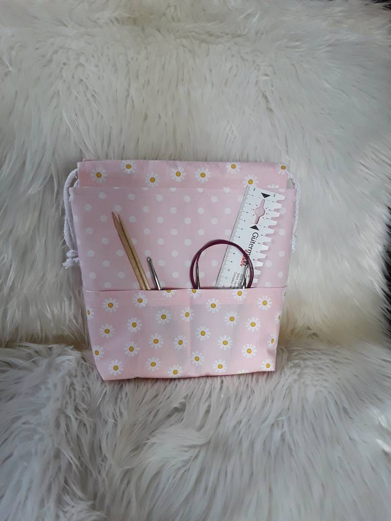 Projekttasche, Projektbeutel, Aufbewahrungstasche, Projekttasche Xl, Handarbeitstasche, Organizer Für Stricksachen, Utensilo von PatchworkEcke