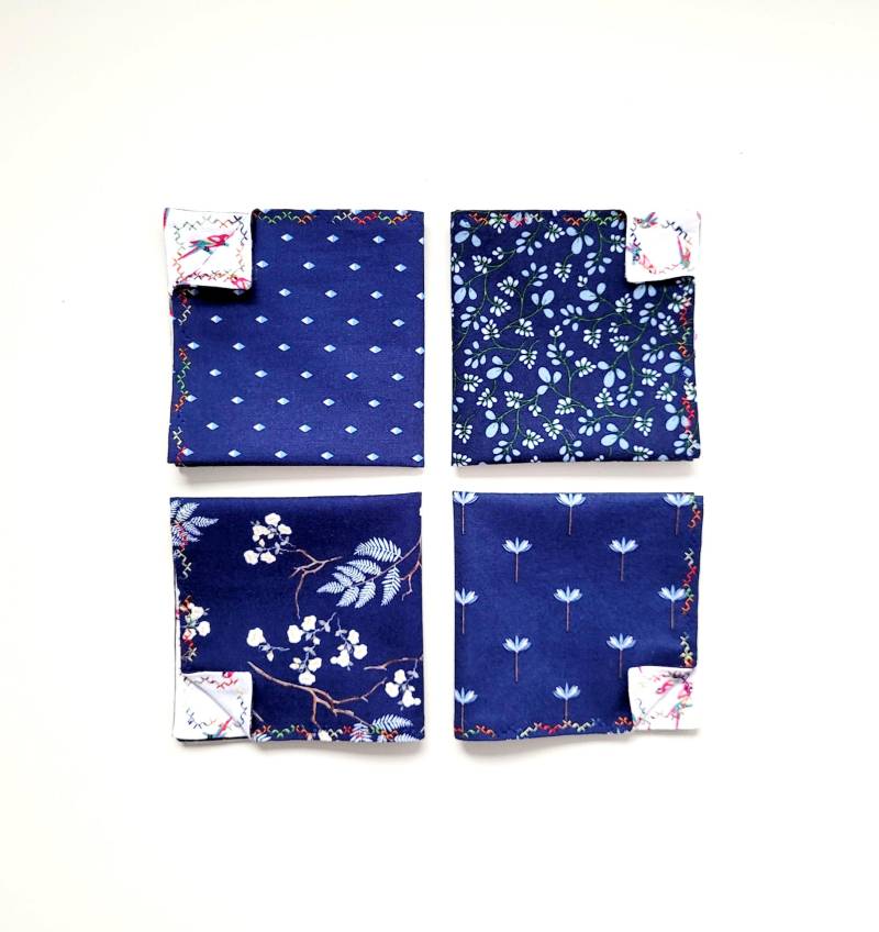 4 Stofftaschentücher Aus 100% Baumwolle Zweilagig.versandfertig von PatchworkLiebling