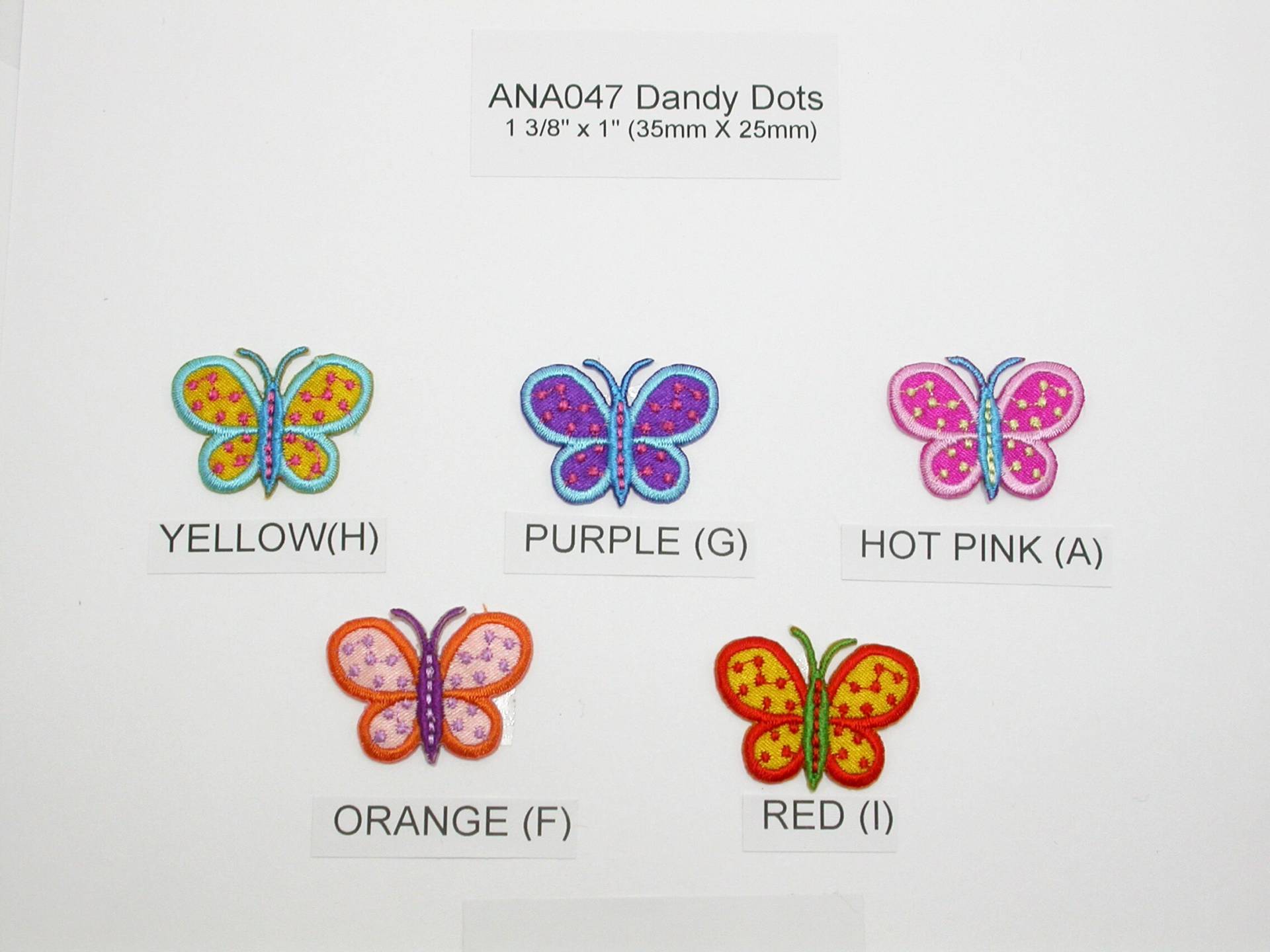 6 X Schmetterling Patch Dandy Dots Fantasy Aufnäher Applikation 6 X Schmetterling Patch Dandy Dots Fantasy Aufnäher Applikation von PatchworkPandaTrims