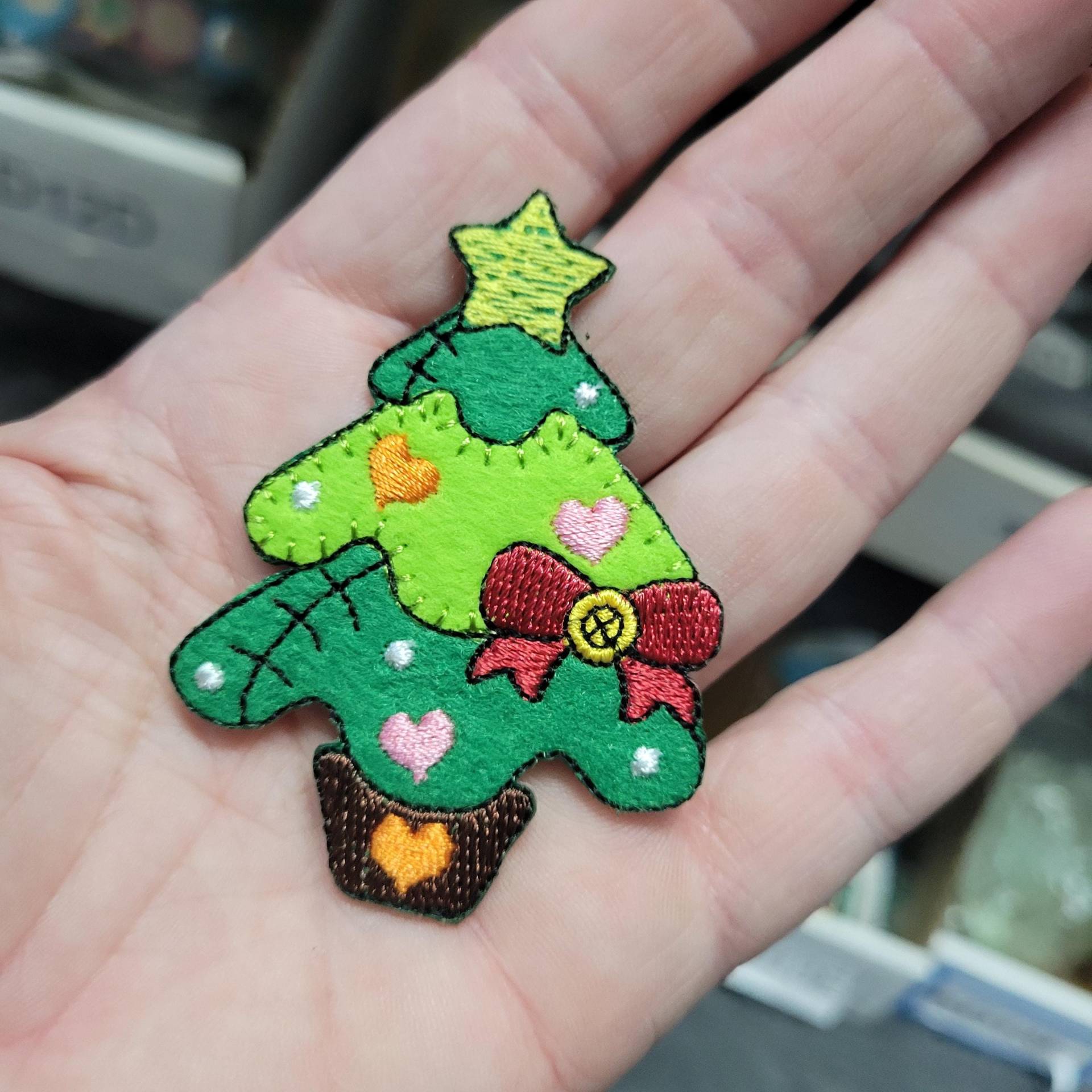 Aufnäher Tannenbaum Aus Filz von PatchworkPandaTrims