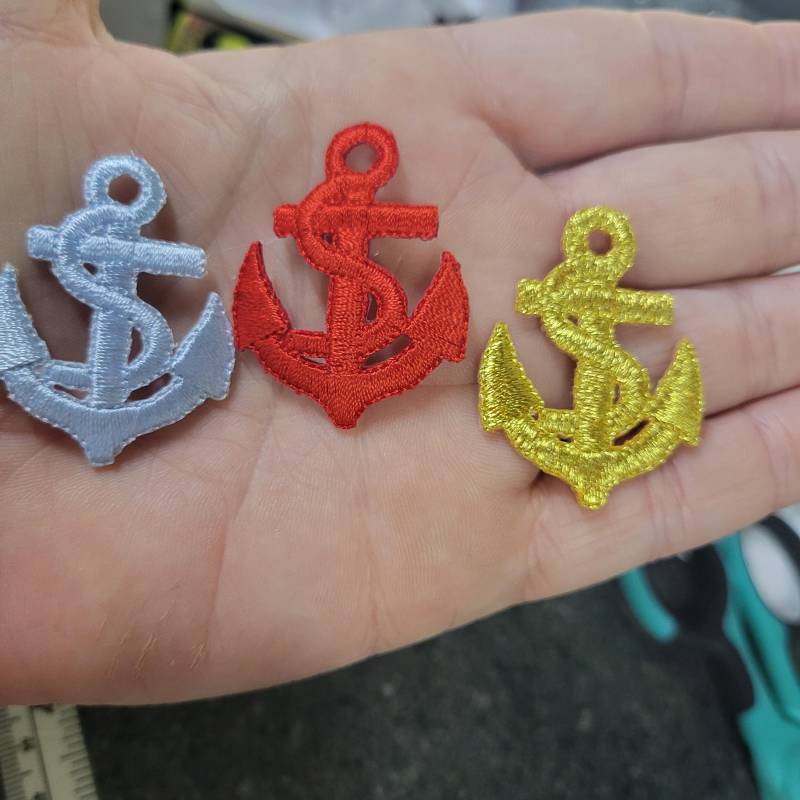 Bügelbild Applikation Anker 41 Mm X 32 Breit von PatchworkPandaTrims