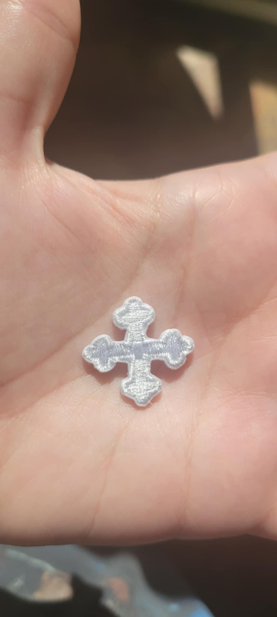 Kreuz - Aufbügeln Patch Applikation Gleich Abgerundetes Ende 1 "(25 Mm 2 Pack & Up Kreuz - Aufbügeln Patch Applikation Gleich Abgerundetes Ende 1 "(25 Mm 2 Pack & Up von PatchworkPandaTrims