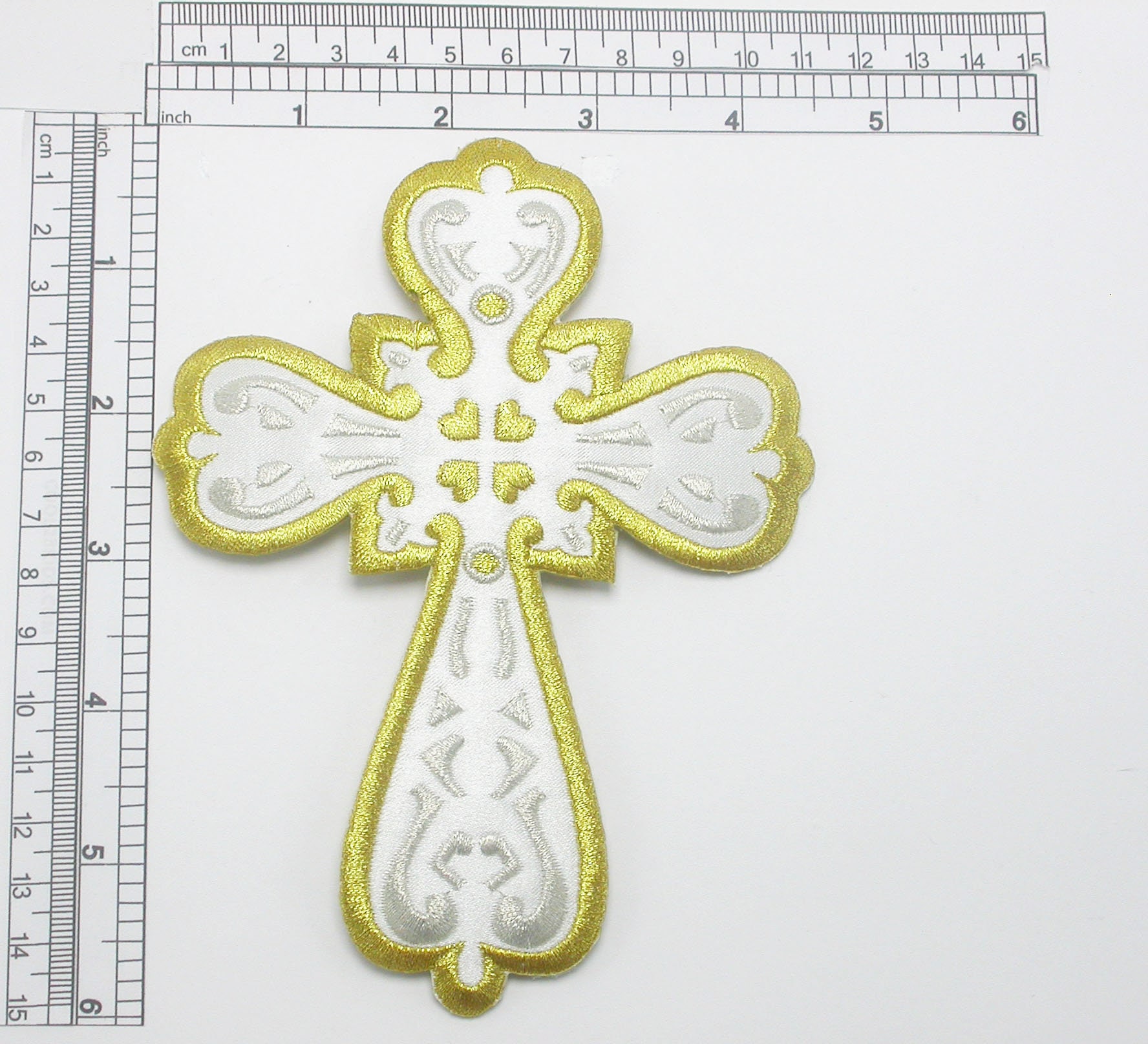 Kreuz Aufnäher Gestickte Applikation - Sacred Heart 2 Farben Größen Kreuz Aufnäher Gestickte Applikation - Sacred Heart 2 Farben Größen von PatchworkPandaTrims