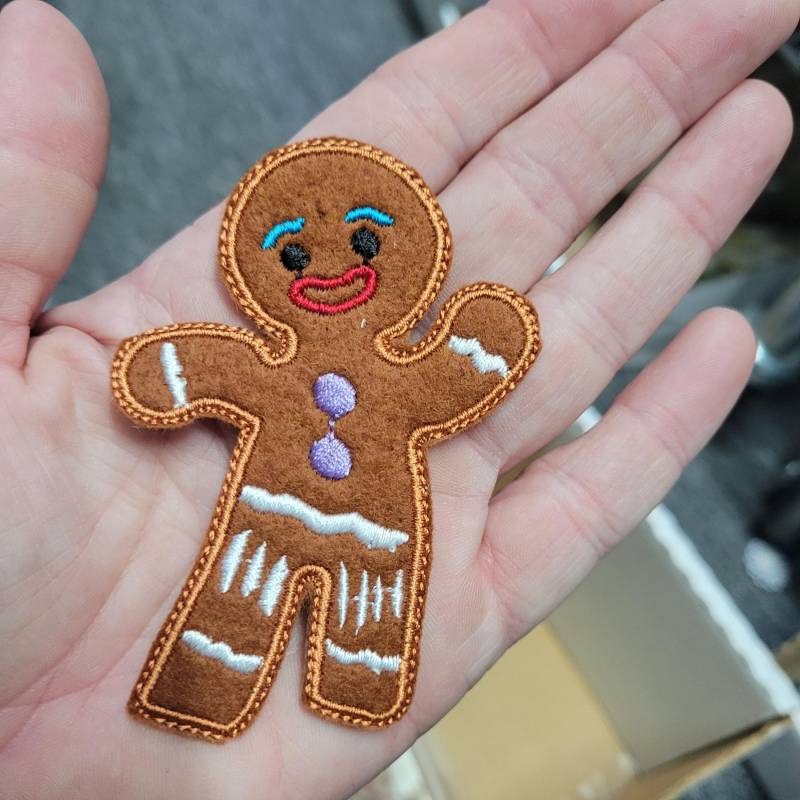 Lebkuchen Mann Mongo Aufbügler Applikation 90 X 50 Mm von PatchworkPandaTrims