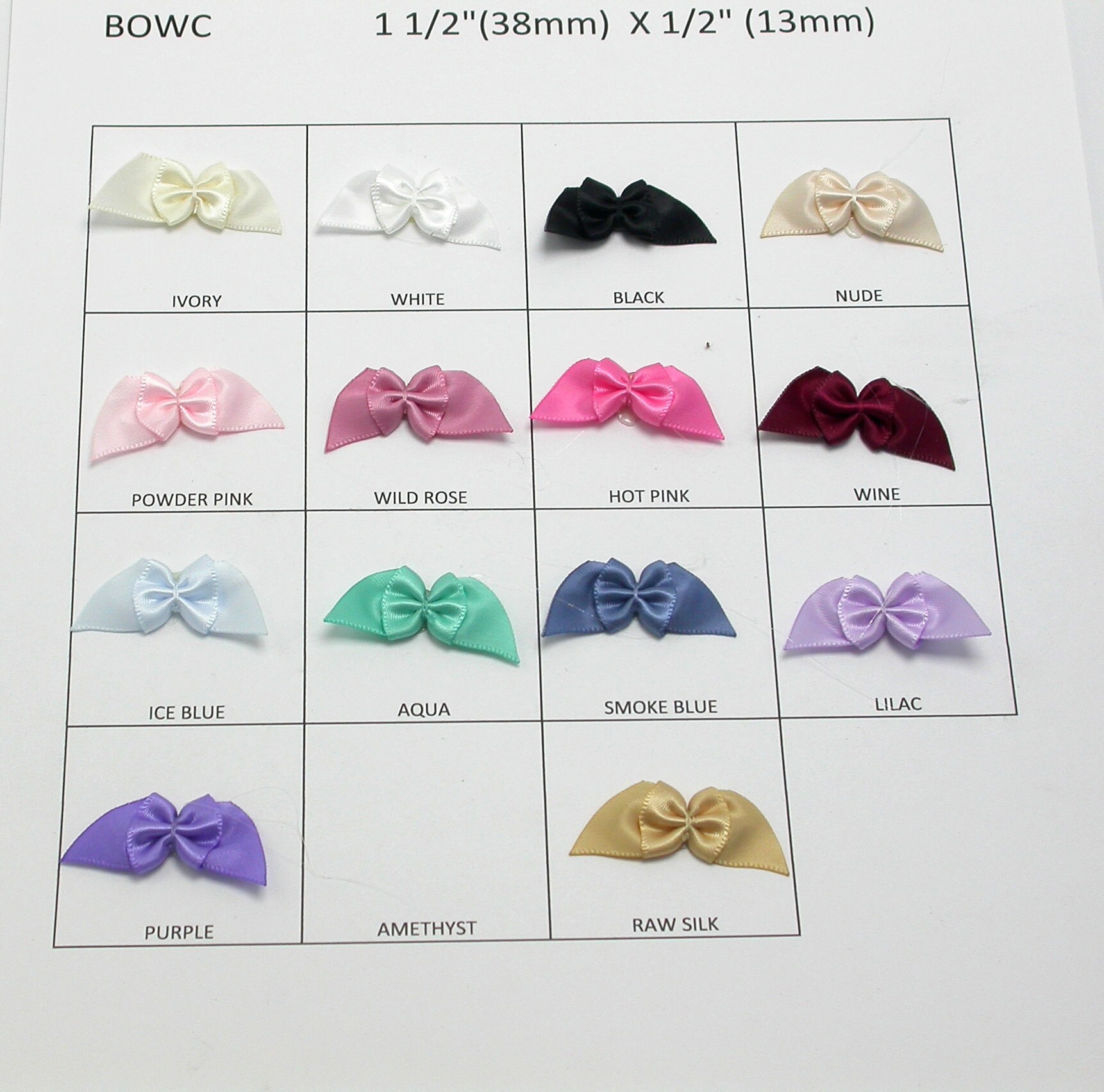 Mini Schleife Schleifen Fledermausflügel Farben 10Er Pack 1 1/2" X | 38 25mm Mini Schleife Schleifen Fledermausflügel Farben 10Er Pack 1 1/2" X | 38 25mm von PatchworkPandaTrims