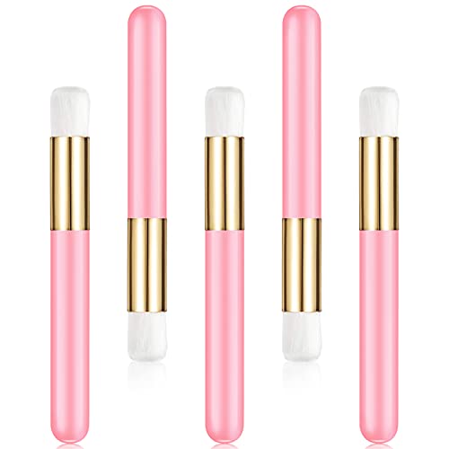 5 Stücke Wimpernshampoo Pinsel Nasenporen Tiefenreinigung Bürste Abziehen Mitesser Bürsten Entferner Werkzeug Wimpernverlängerung Reinigungsbürste Kosmetisch für die Gesichtsreinigung, Rosa von Patelai