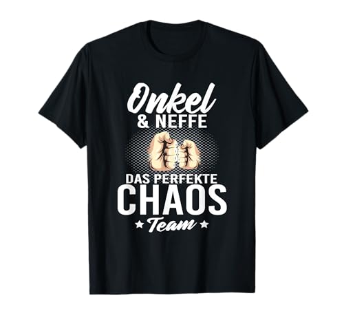 Patenonkel Onkel Taufe Erstkommunion - Onkel und Neffe das perfekte Team T-Shirt - Herren - Schwarz - S - Klassische Passform - Crew Neck - Halbarm - Sport - T-Shirt von Patenonkel Onkel Taufe Erstkommunion