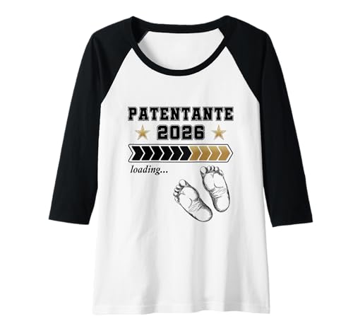 Damen Patentante 2026 Loading Lustig Überraschung Taufpatin Fragen Raglan von Patentante Fragen Lustig und Taufpatin Geschenk