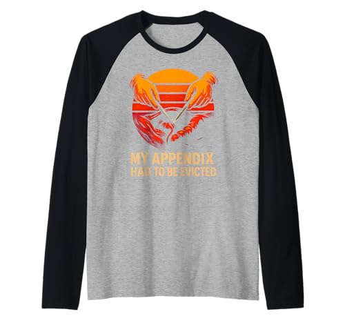 Chirurgery Appendix Survivor Funny Evicted Men Patient Raglan Chirurgery Appendix Survivor Funny Evicted Men Patient Raglan von Patient Apendix Surgery Recovery Get Well Nurse