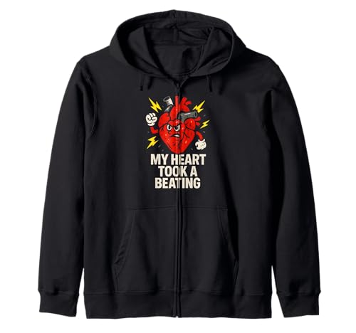 Heart Attack My Heart Took A Beating Cool Herren Chirurgie Recov Kapuzenjacke von Patient Recover Doctor Nurse Hospital Surgery Gear