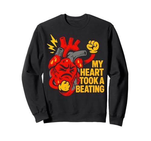 Heart Attack My Heart Took A Beating Cool Herren Chirurgie Recov Sweatshirt von Patient Recover Doctor Nurse Hospital Surgery Gear