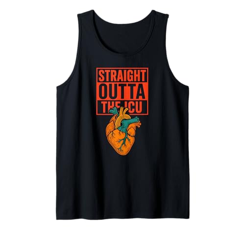 Heart Attack Straight Outta The ICU Cool Herren Chirurgie Recove Tank Top von Patient Recover Doctor Nurse Hospital Surgery Gear