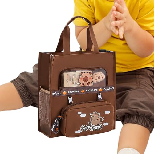 Patifirst Capybara Handtasche,Robuste Wiederverwendbare Eco Umhängetasche Mit Mehreren Fächern - Praktische Reisetasche Mit Großem Fassungsvermögen Für Schreibwaren Patifirst Capybara Handtasche,Robuste Wiederverwendbare Eco Umhängetasche Mit Mehreren Fächern - Praktische Reisetasche Mit Großem Fassungsvermögen Für Schreibwaren von Patifirst