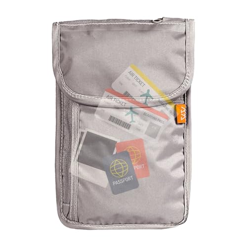 Patifirst Reise Halsbörse,Reisedokumenten Tasche Für Um Den Hals - Wasserdichtes Handy-Taschendiebstahlschutz Passorganizer Für Damen Herren Tickets Pendler Outdoor Beruf Wandern Alltag Zuhause Urlaub von Patifirst