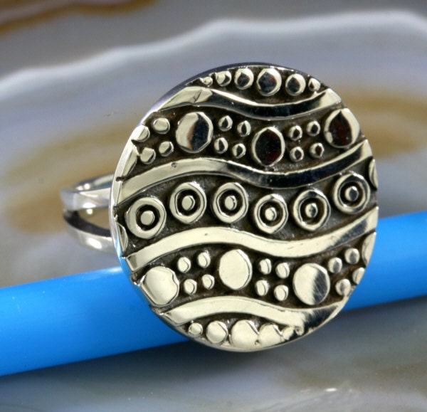 Circles & Dots, Ring, 925 Sterling Silver Circles & Dots, Ring, 925 Sterling Silver von Patmoo