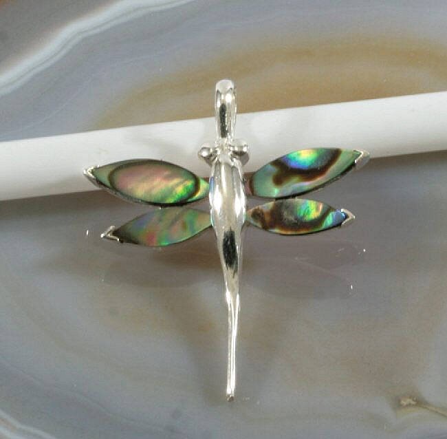 Dragonfly, Abalone & Silver, Pendant Dragonfly, Abalone & Silver, Pendant von Patmoo