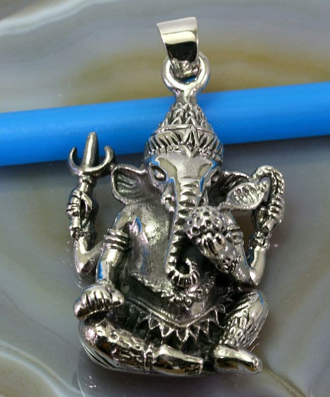Ganesha, Pendant, 925 Sterling Silver von Patmoo