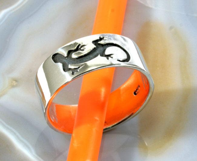 Gecko, Ring, 925 Silver von Patmoo