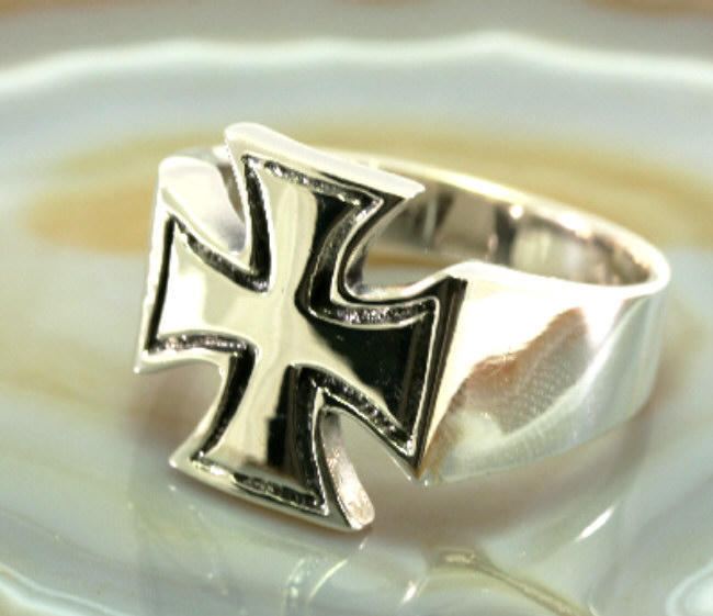 Iron Cross , Ring, 925 Sterling Silver von Patmoo