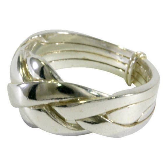 Puzzlering, Silver, 4 Bands Puzzlering, Silver, 4 Bands von Patmoo