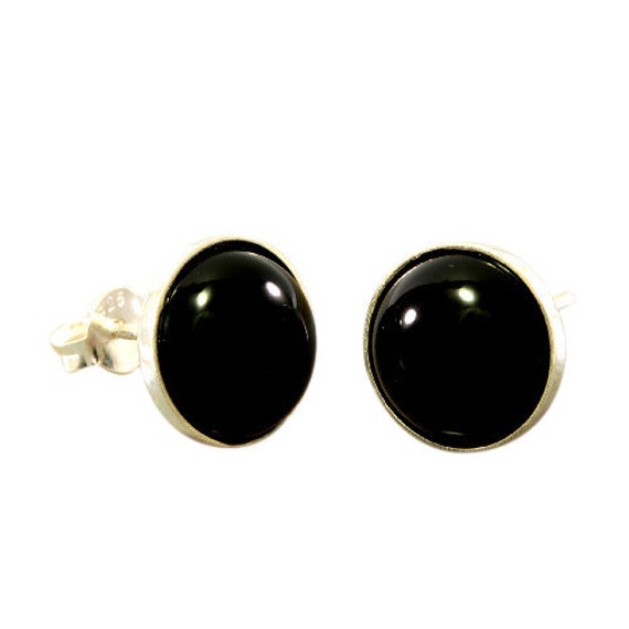 Stud Earrings 925 Sterling Silver & Onyx Stud Earrings 925 Sterling Silver & Onyx von Patmoo