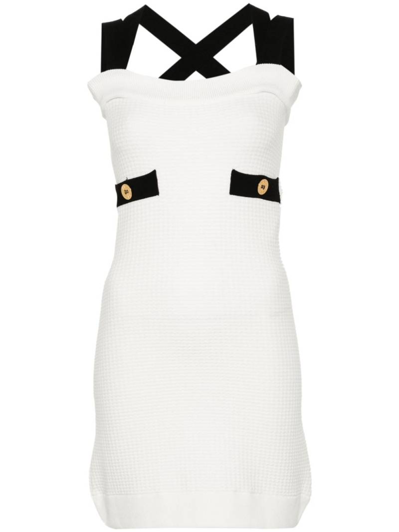 Patou Ärmelloses Kleid mti 3D-Strick - Weiß von Patou