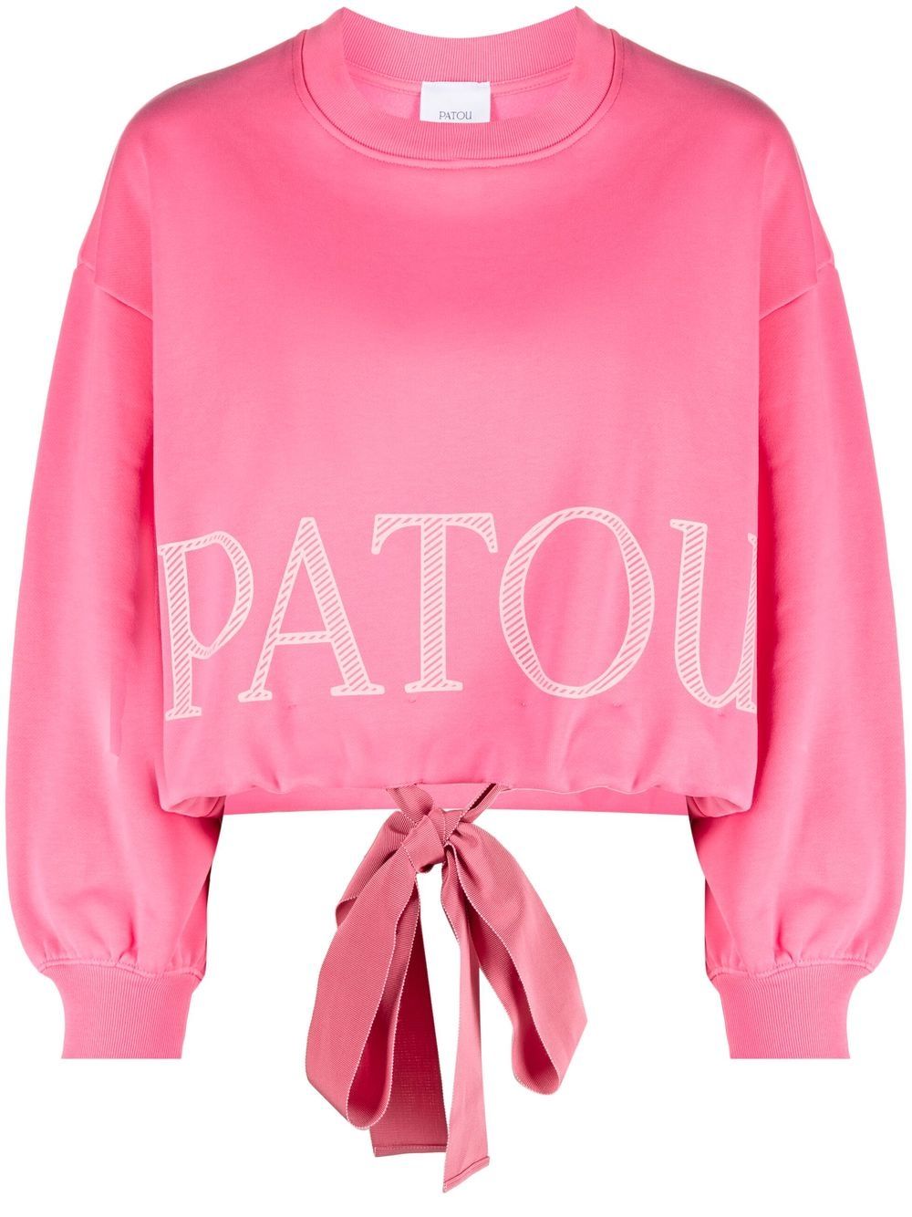Patou Cropped-Sweatshirt mit Logo-Print - Rosa von Patou