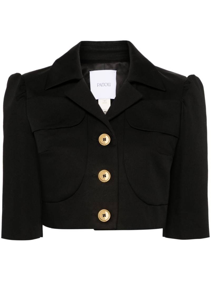 Patou Einreihiger Cropped-Blazer - Schwarz von Patou