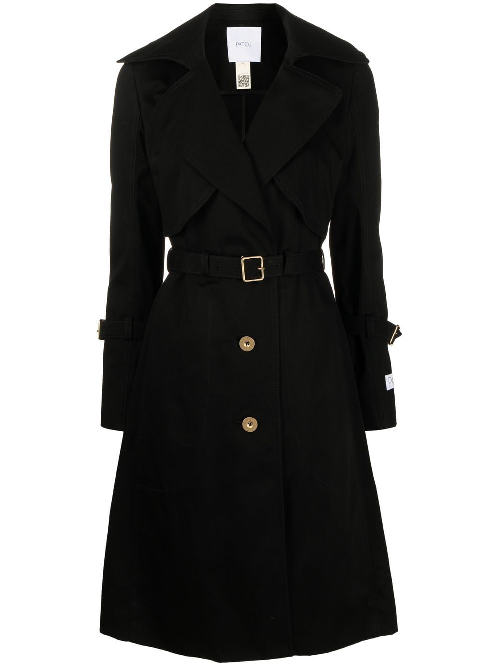 Patou Einreihiger Trenchcoat - Schwarz von Patou