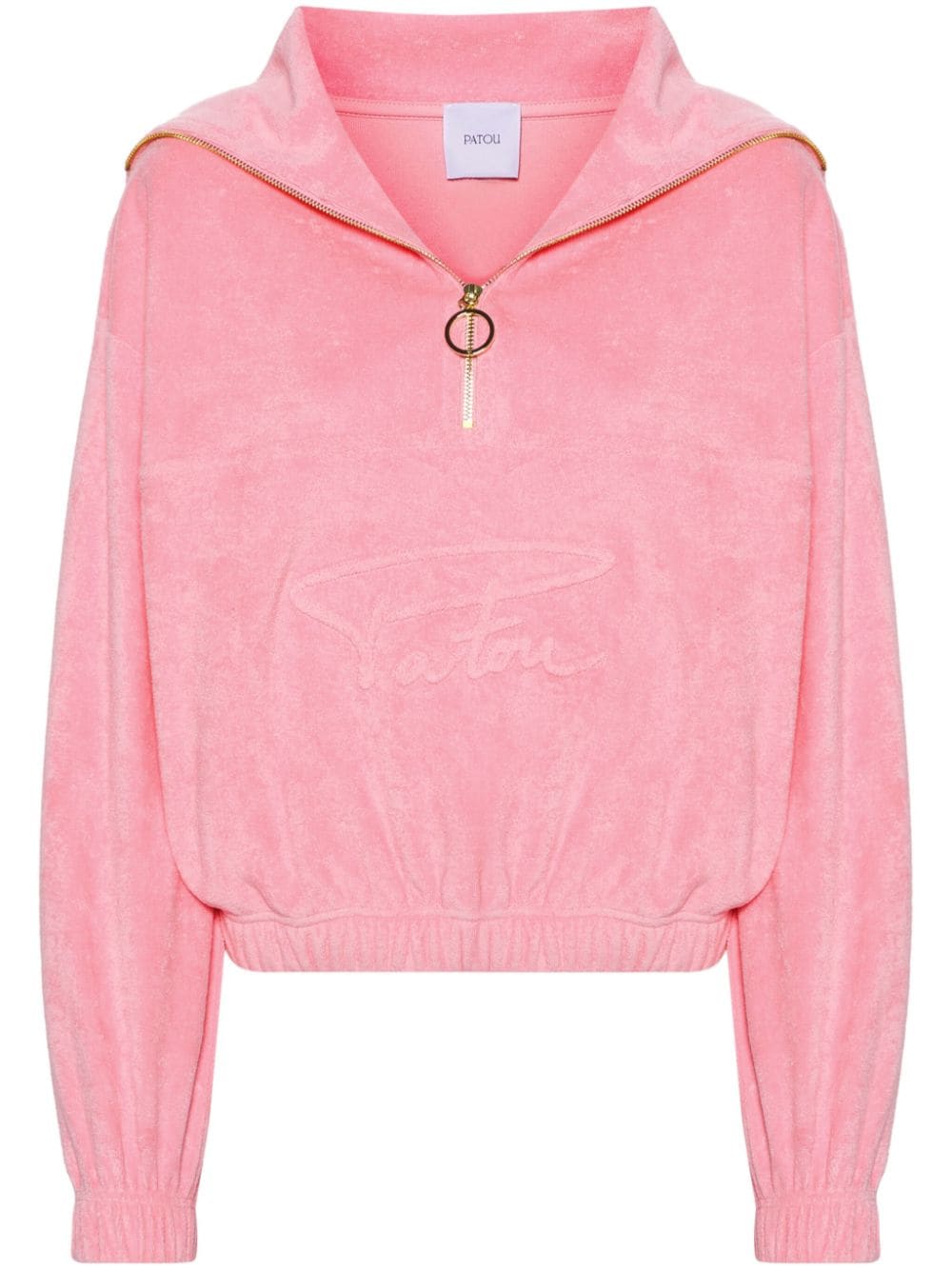 Patou Hoodie mit Logo-Prägung - Rosa von Patou