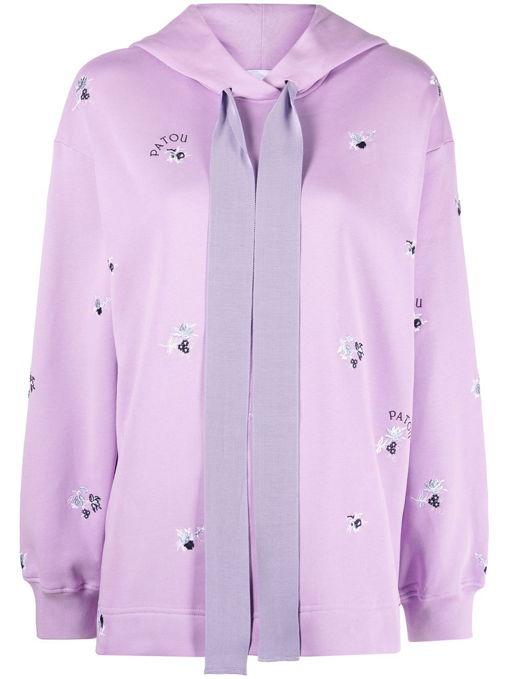 Patou Hoodie mit blumiger Stickerei - Rosa von Patou