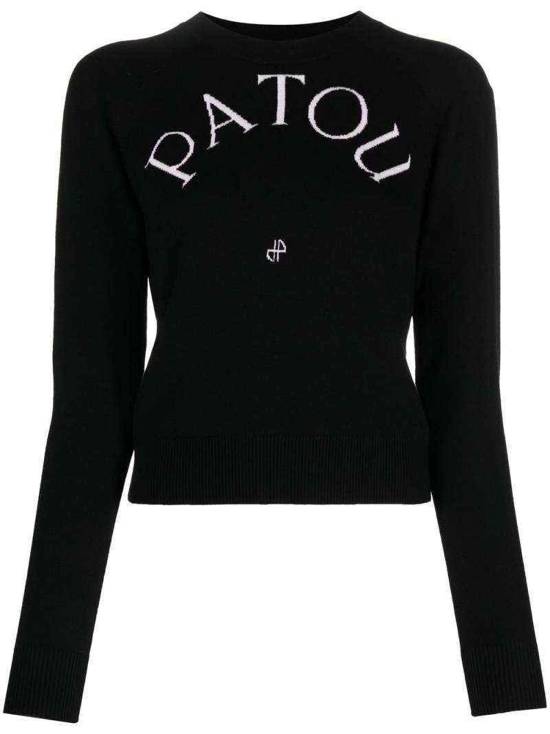 Patou Pullover mit Logo-Print - Schwarz von Patou